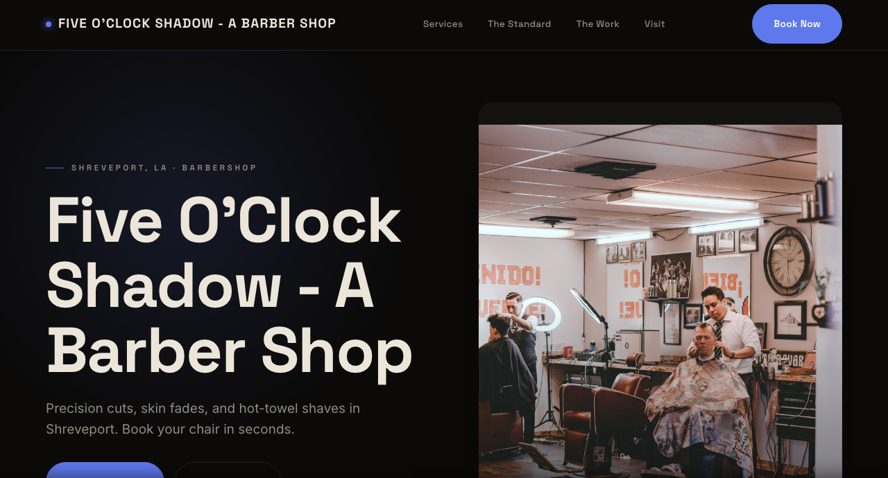 Barbershop website